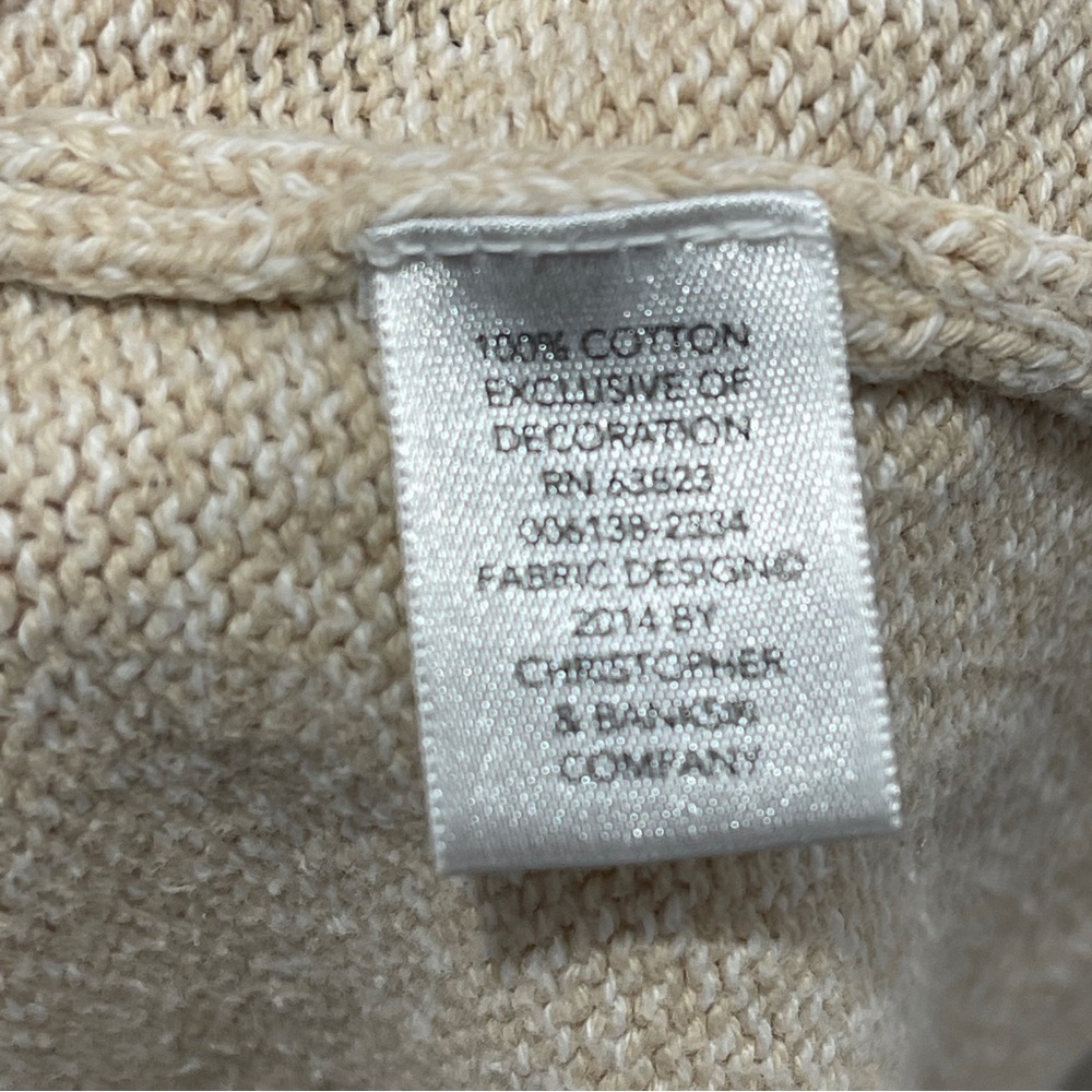 Christopher & Banks Snowman Knit Sweater Cotton Snowmen Holiday Winter Festive - Picture 6 of 7
